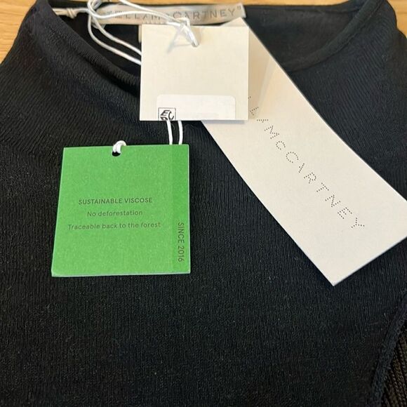 Stella McCartney asymmetric fringed knitted dress Small NWT $1279 - Picture 8 of 10